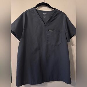 Jaanuu Grey Scrub Top